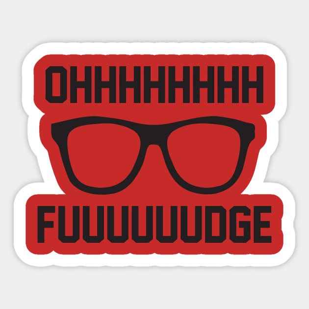 Fudge Sticker by geekingoutfitters